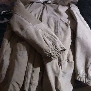 Leather coat  size L